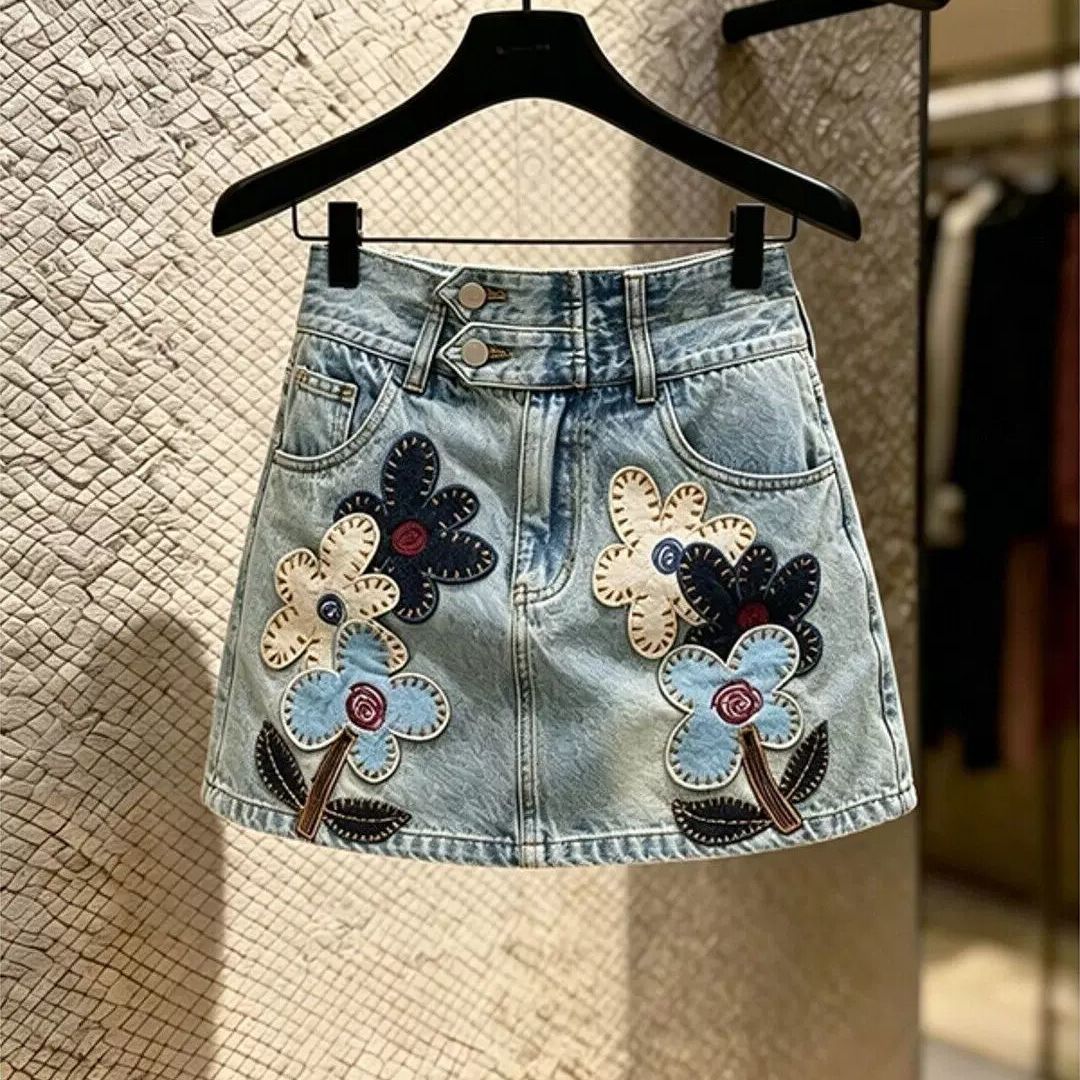 Summer Clothing New Look - Spódnica dżinsowa 2026 nowa letnia, elegancka,