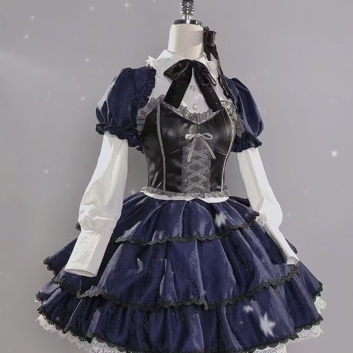 Summer Clothing For 70 Year Old Woman - cosplay animacja sukienka ciemny wzór środkowy