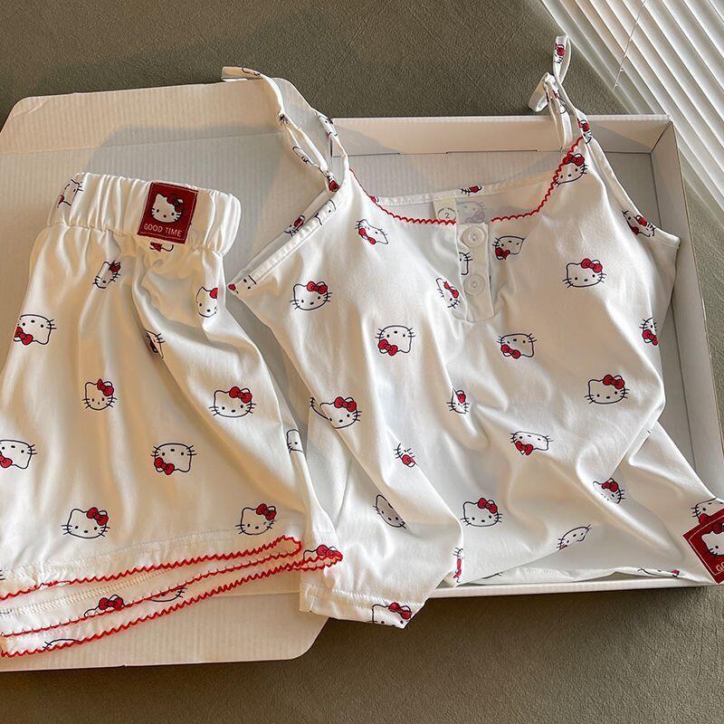 Summer Clothes - Czysta Pokusa Uroczy Nadruk z Kreskówkową