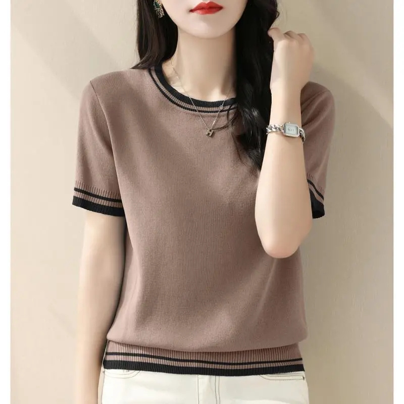 Summer Clothing Yarn - Nowy letni sweter z dekoltem w
