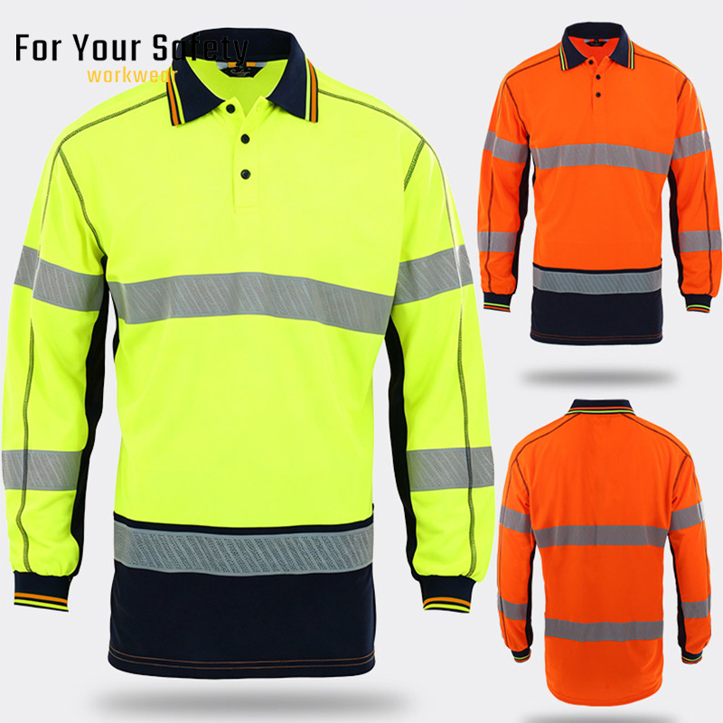 Summer Hi Vis Clothing - Szybkoschnące koszulki polo męskie na lato,