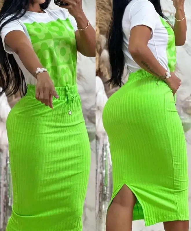 Summer Clothing Juniors - Damski top z kwiatowym nadrukiem i