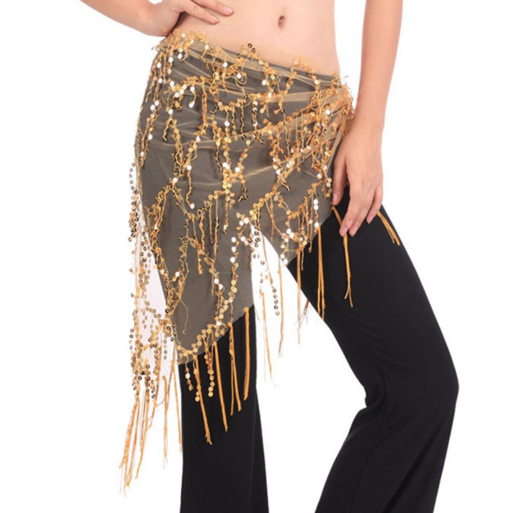 Summer Clothing India - Kobiety taniec brzucha cekinowy pasek frędzle