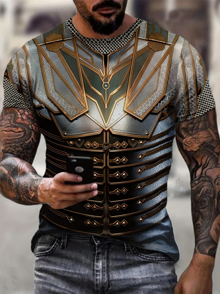 Summer Knights Clothing - Męska koszulka z nadrukiem 3D Street