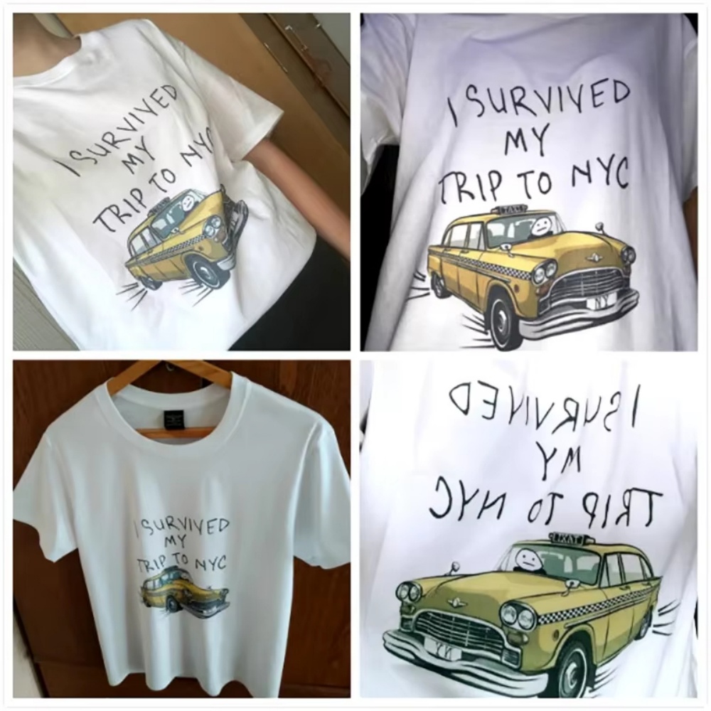 Summer Clothing Nyc - Koszulka z grafiką vintage taksówki z