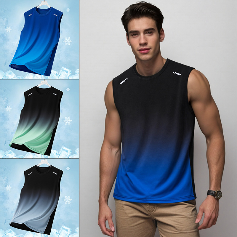 Tank Top Breathable - Męska sportowa koszulka bez rękawów z