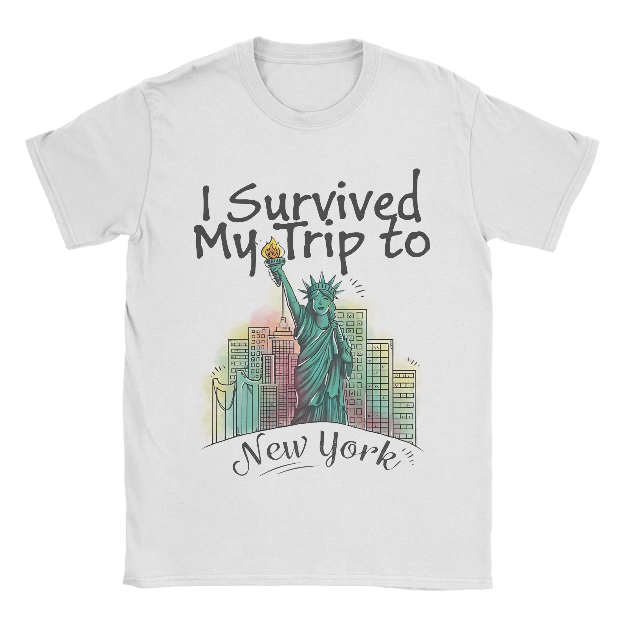 Summer Clothing Nyc - Retro Koszulka „Przetrwałem moją podróż do