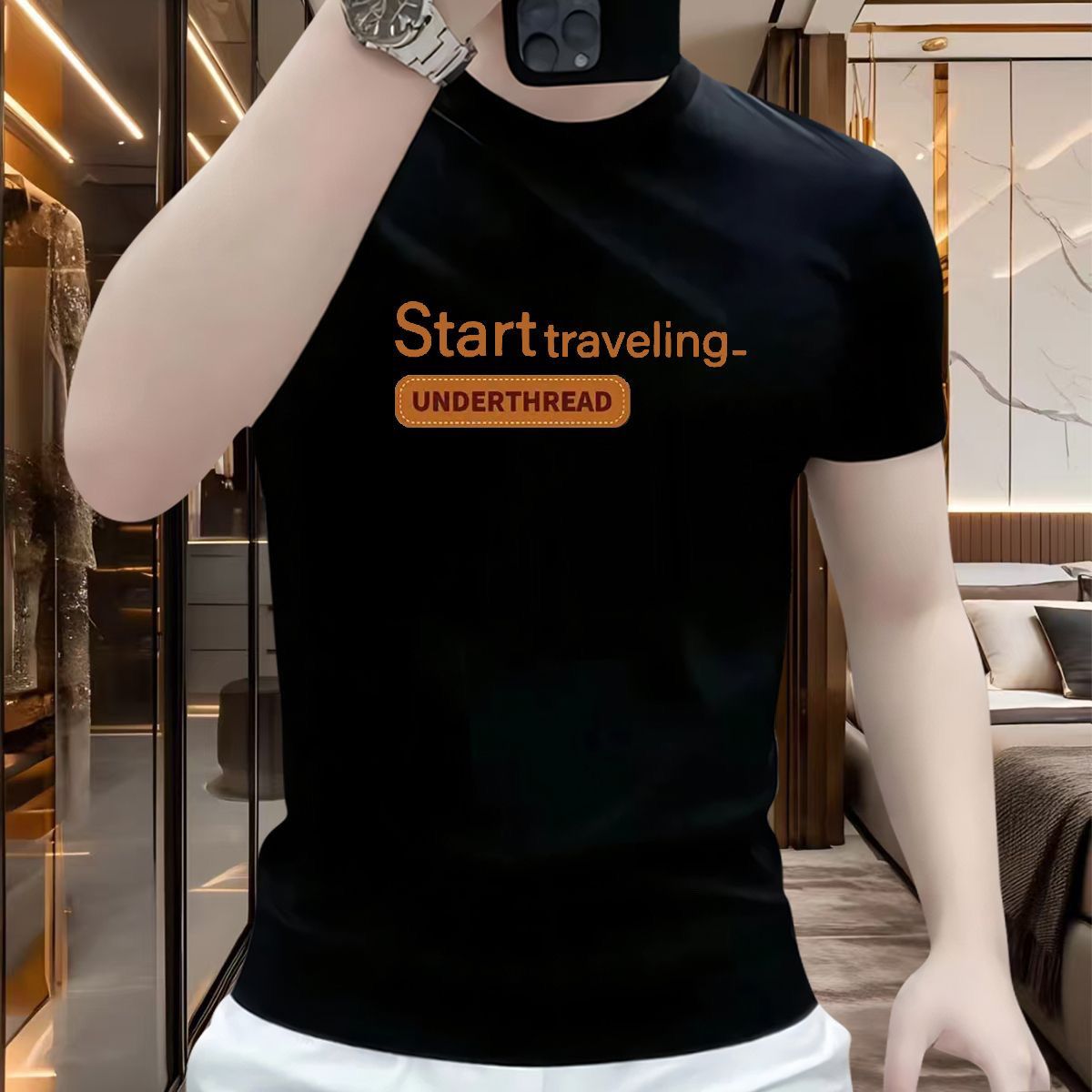 Summer 2025 Clothing Essentials - Nowa męska koszulka z krótkim rękawem