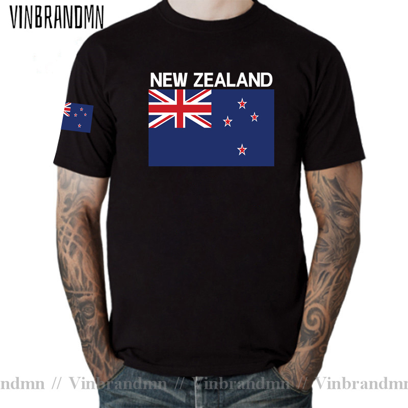 Summer Clothing Nz - Nowa Zelandia Męska Koszulka T-shirt Jersey