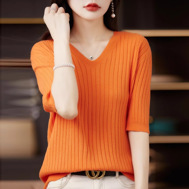 Sweter damski Wiosna Lato Krót – Summer Clothing Yarn recenzja i cena