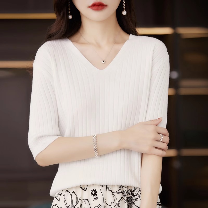 Sweter damski Wiosna Lato Krót – Summer Clothing Yarn recenzja i cena