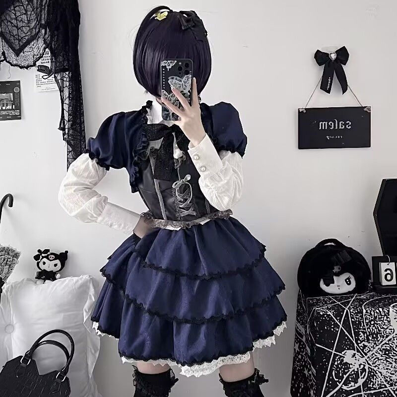 cosplay animacja sukienka ciem – Summer Clothing For 70 Year Old Woman recenzja i cena