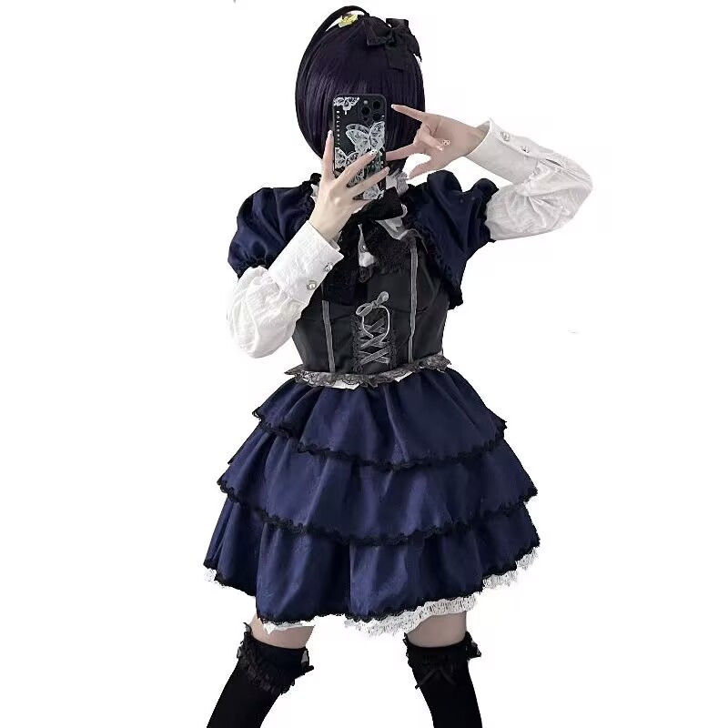 cosplay animacja sukienka ciem – Summer Clothing For 70 Year Old Woman recenzja i cena