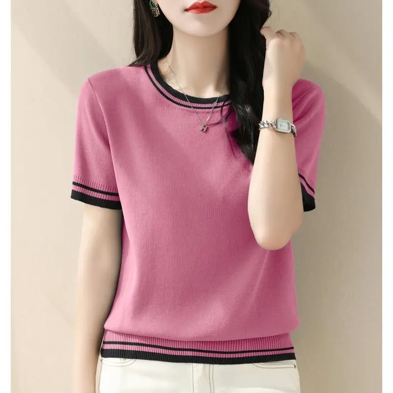 Nowy letni sweter z dekoltem w – Summer Clothing Yarn recenzja i cena