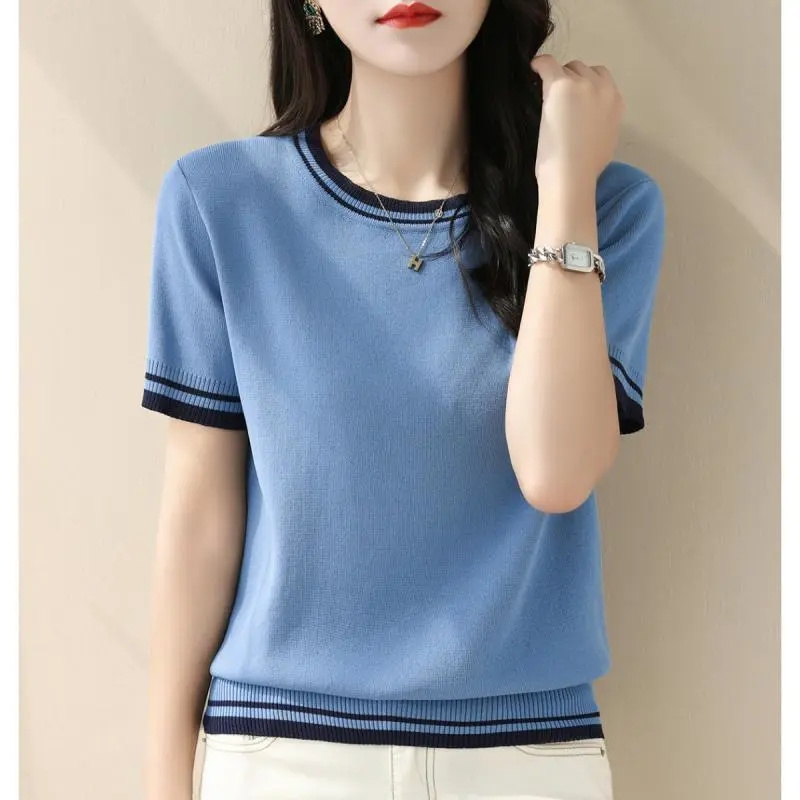Nowy letni sweter z dekoltem w – Summer Clothing Yarn recenzja i cena