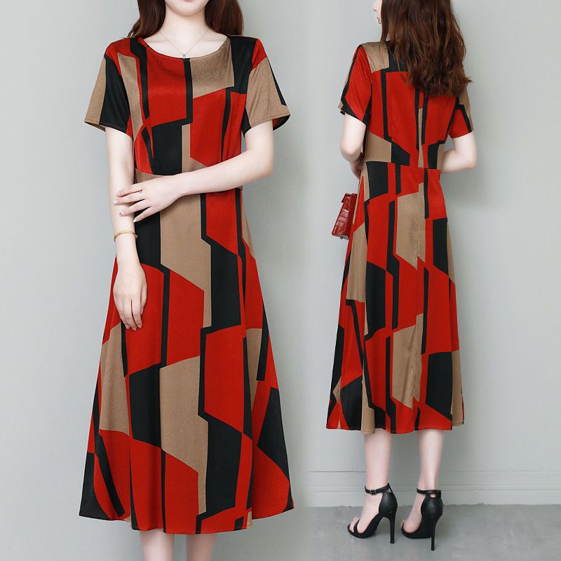 Biuro Lady geometryczna sukien – Summer Clothing For 70 Year Old Woman recenzja i cena