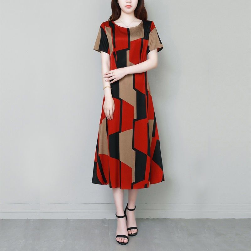 Biuro Lady geometryczna sukien – Summer Clothing For 70 Year Old Woman recenzja i cena
