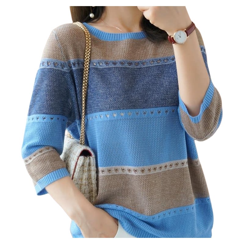 Damski sweter z rękawem 3/4, k – Summer Clothing Yarn recenzja i cena