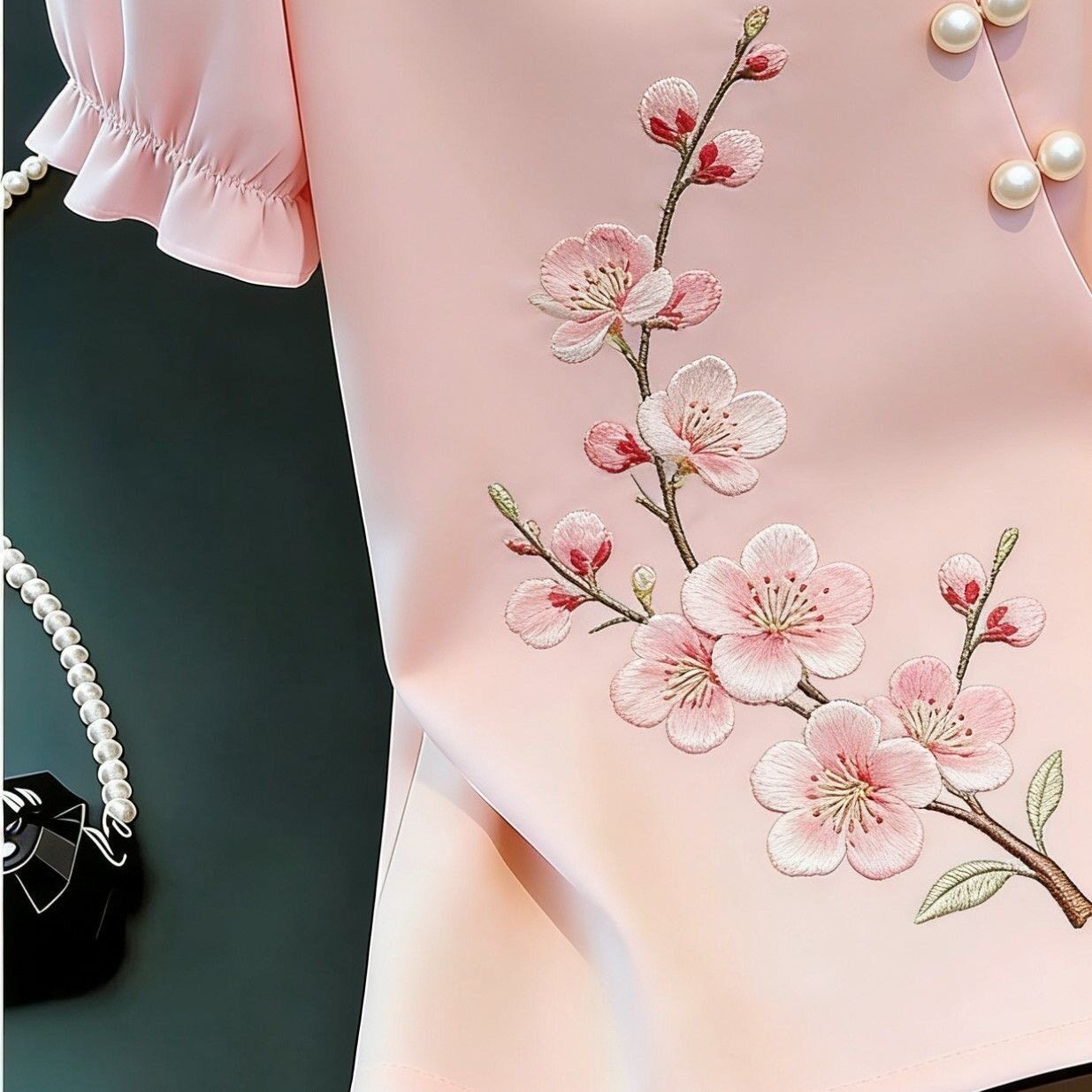 Koszula w stylu chińskim z haf – Tie Front Shirt recenzja i cena