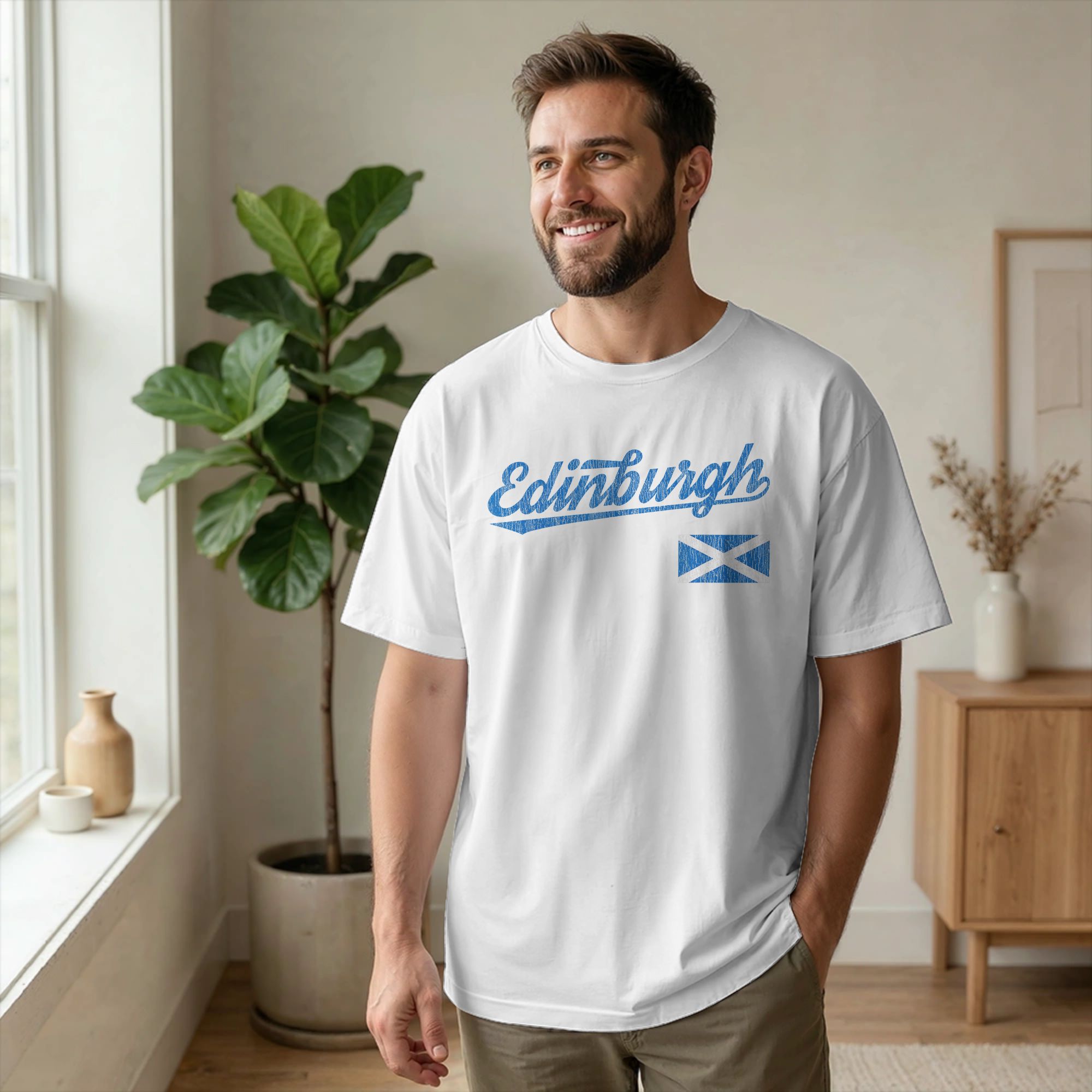 Męska koszulka Edinburgh Szkoc – Summer Clothing Edinburgh recenzja i cena