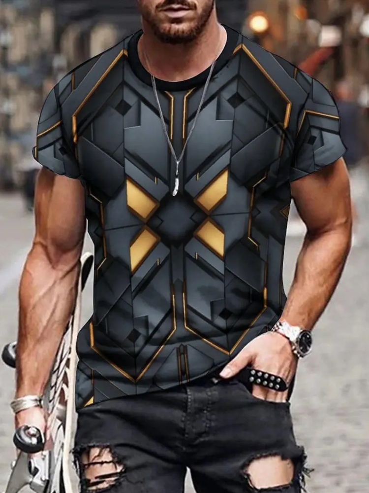Męska koszulka z nadrukiem 3D  – Summer Knights Clothing recenzja i cena