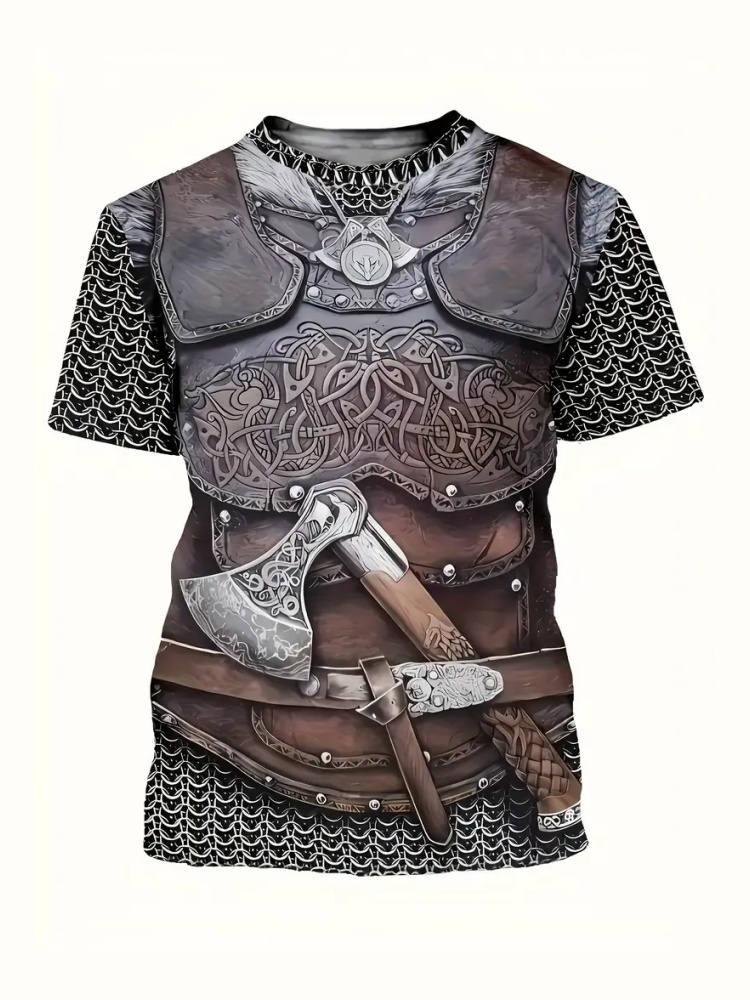 Męska koszulka z nadrukiem 3D  – Summer Knights Clothing recenzja i cena