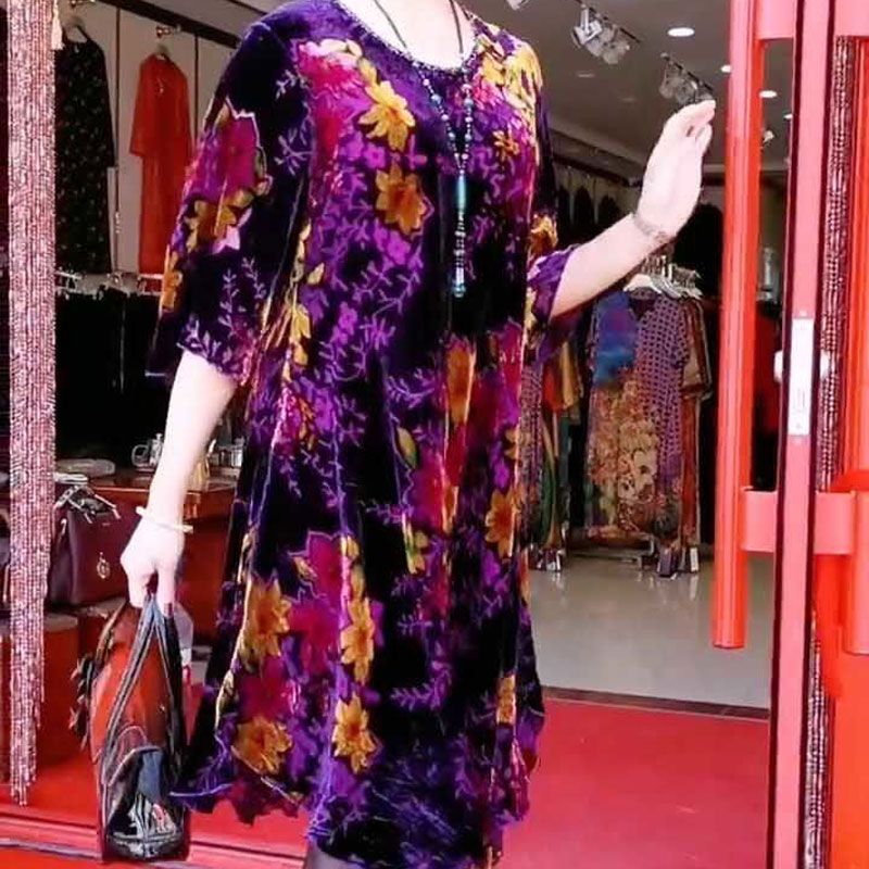 Vintage połamane kwiaty Midi s – Summer Clothing For 70 Year Old Woman recenzja i cena