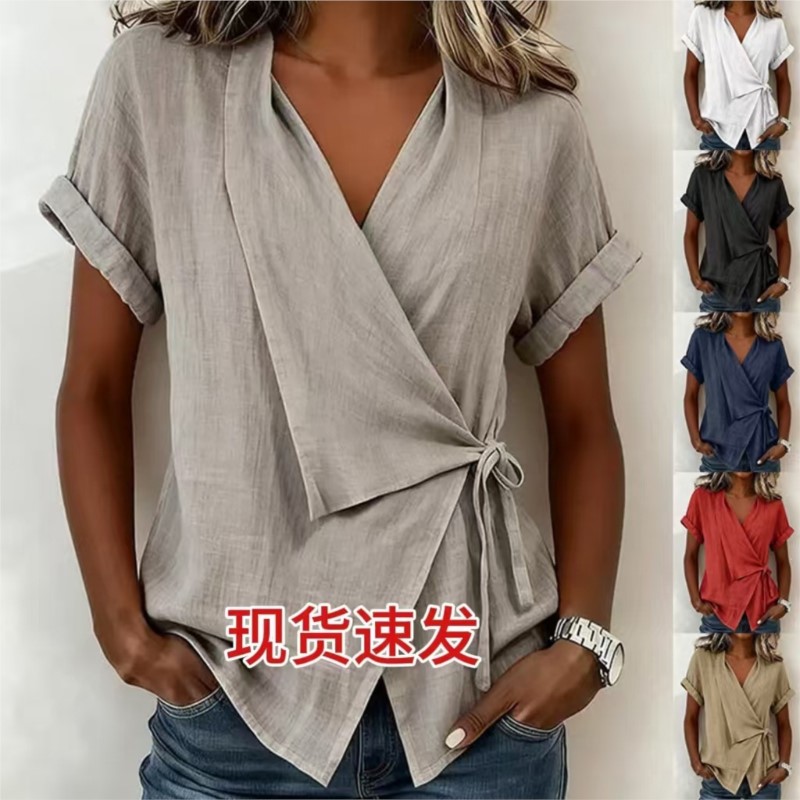Nowe damskie bluzki na wiosnę  – Tie Front Shirt recenzja i cena