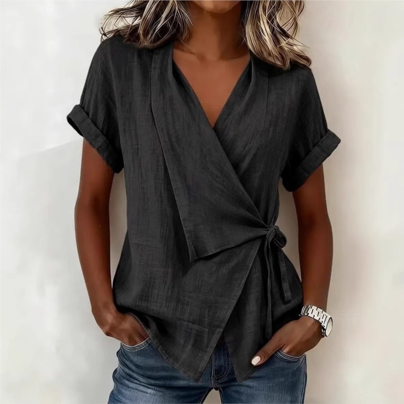 Nowe damskie bluzki na wiosnę  – Tie Front Shirt recenzja i cena