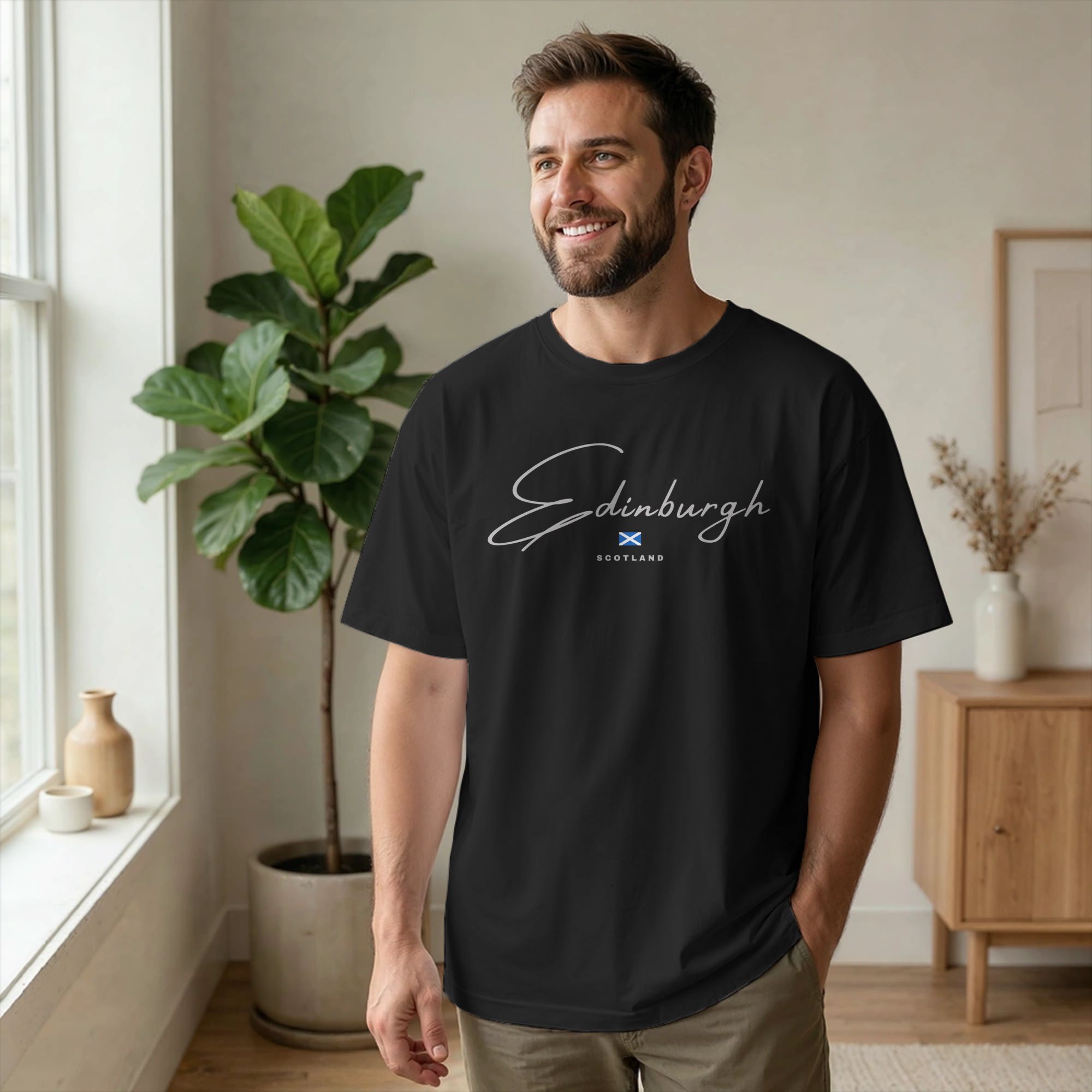Męska koszulka T-shirt Edynbur – Summer Clothing Edinburgh recenzja i cena