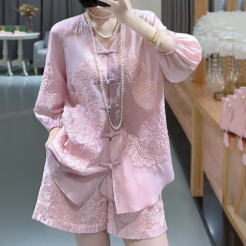 Haftowany Zestaw w Stylu Narod – Summer Clothing For 70 Year Old Woman recenzja i cena