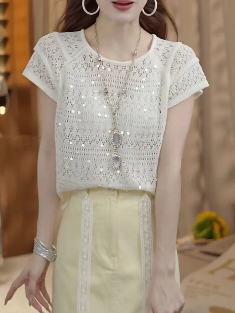 Słodkie trendy: cekinowy swete – Summer Clothing Yarn recenzja i cena