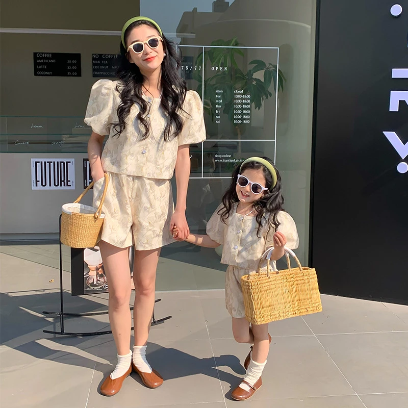 Mama i córka równe zestawy ubr – Summer Clothing Baby Girl recenzja i cena