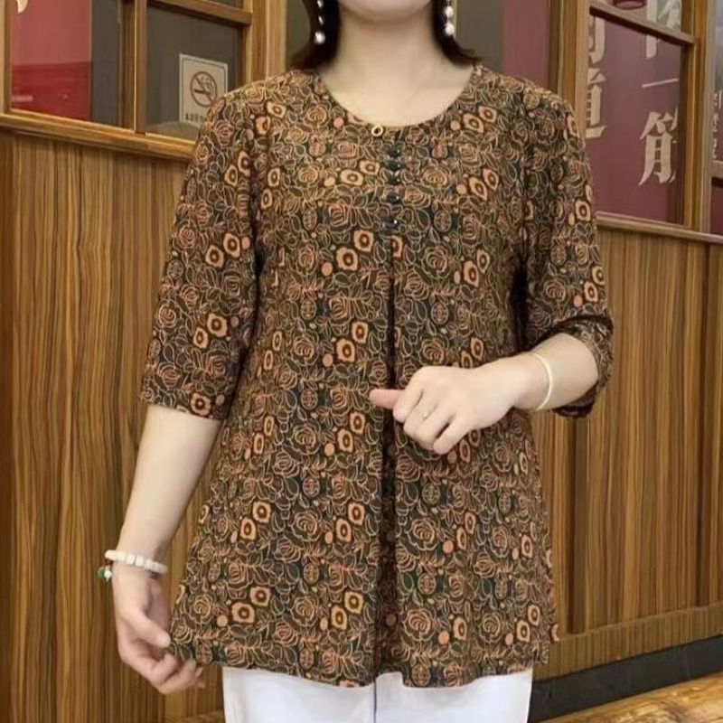 Nadruk w stylu Vintage t-shirt – Summer Clothing For 70 Year Old Woman recenzja i cena