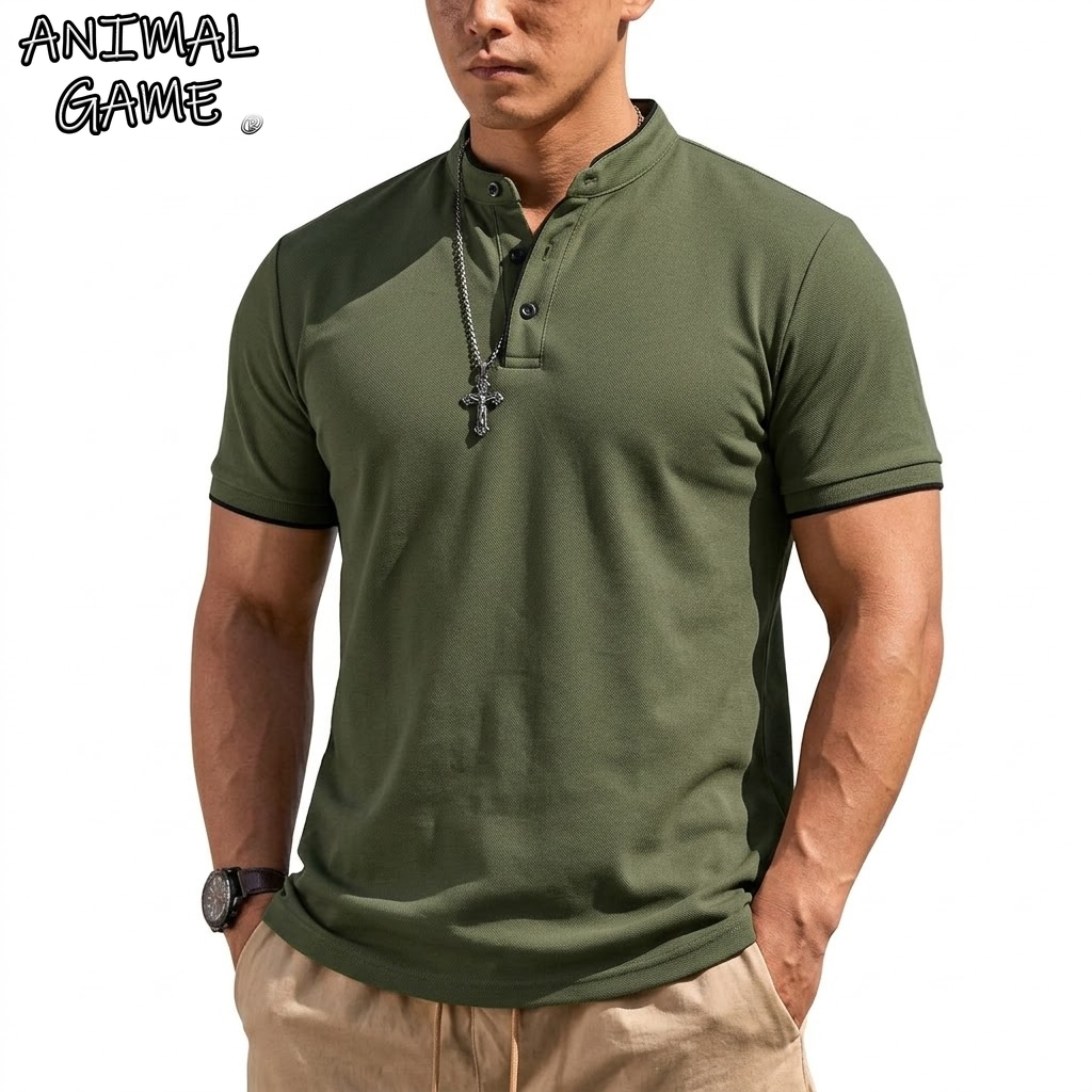Letnia koszulka Henley z krótk – Summer Clothing Trend recenzja i cena