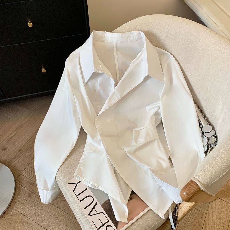 Damska tunika polo z nieregula – Tie Front Shirt recenzja i cena