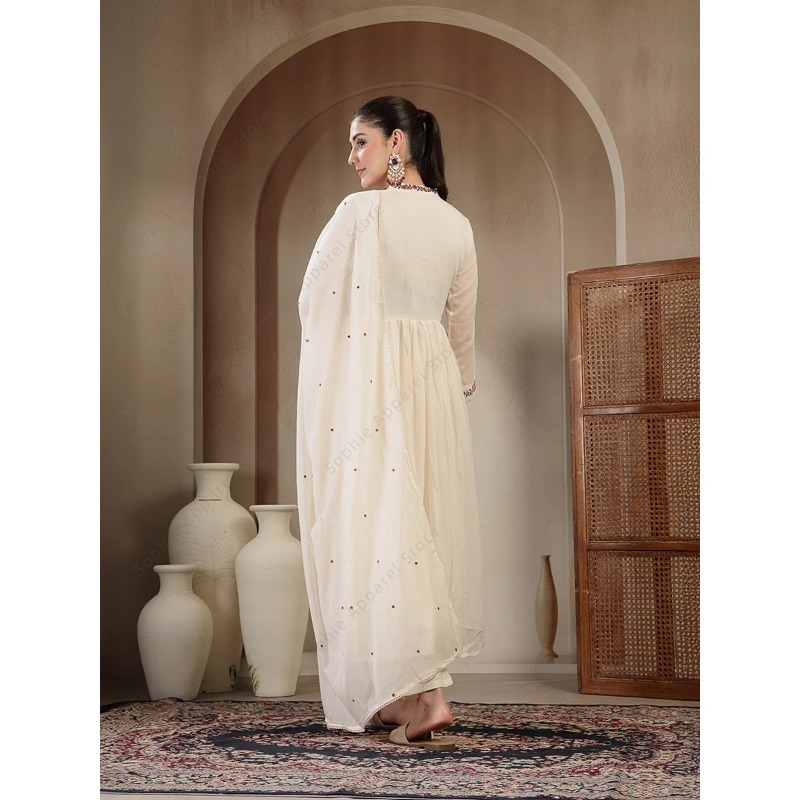 Biały bawełniany zestaw Anarka – Summer Clothing India recenzja i cena