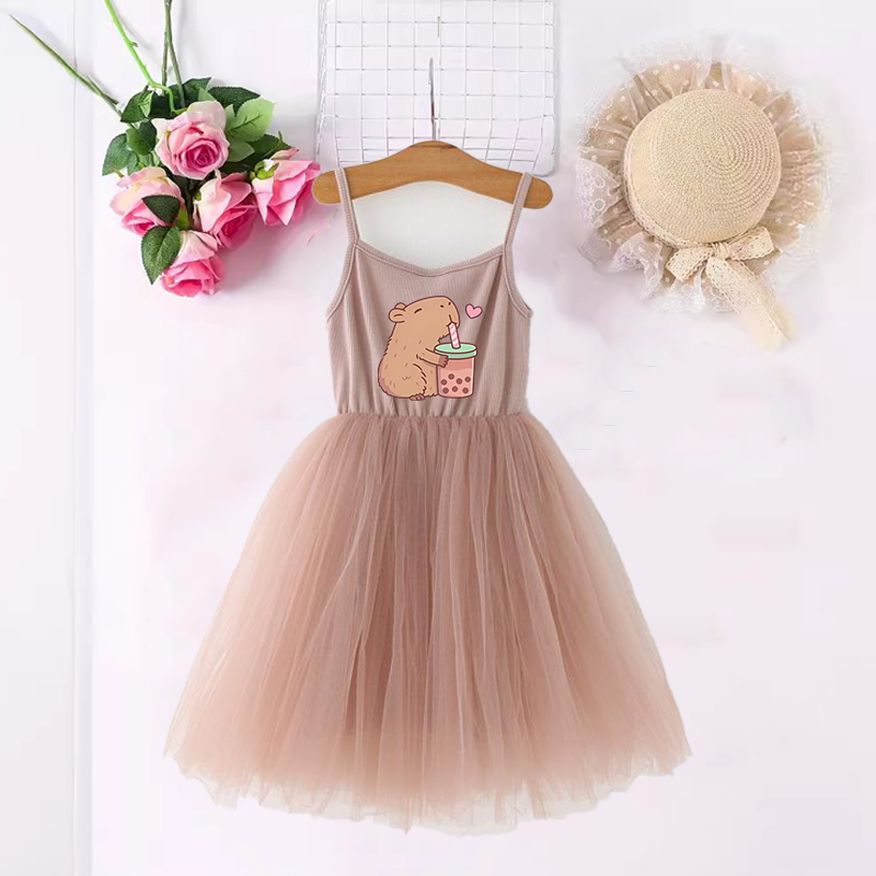 Capybara Girls Dresses Anime P – Summer Clothing Baby Girl recenzja i cena